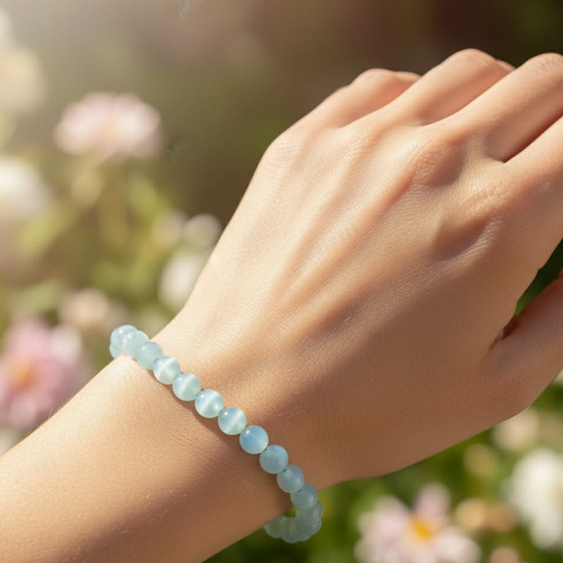 Blue Cat Eye Bracelet