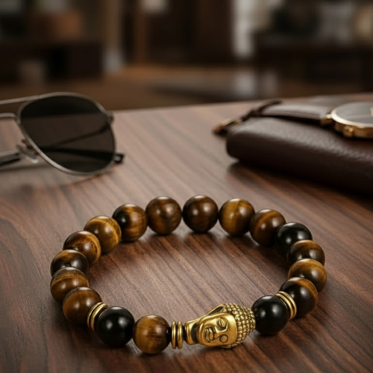 Natural Tiger Eye Crystal Spiritual Energy Bracelet