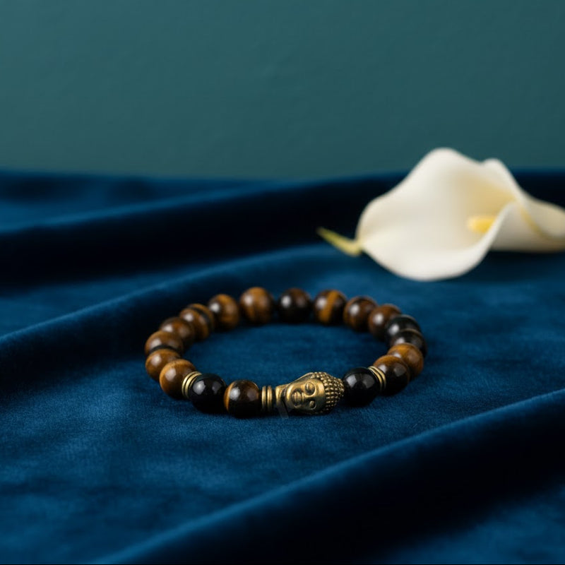 Natural Tiger Eye Crystal Spiritual Energy Bracelet