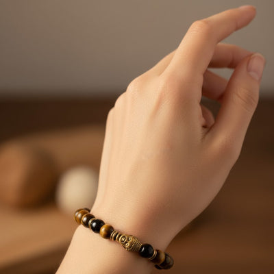 Natural Tiger Eye Crystal Spiritual Energy Bracelet